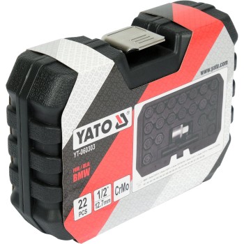 Kerékőr kulcs készlet BMW gyári kerékőrökhöz -lóhere minta- 22 db-os