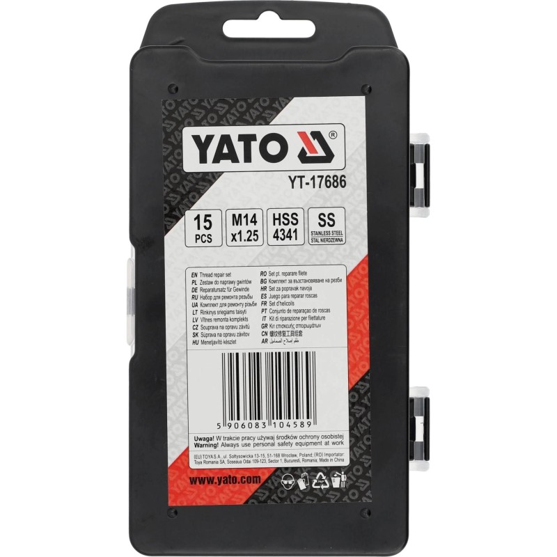 Menetjavító készlet M14x1,25 15 db-os