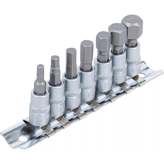 Rátűzőkulcs - crowa+bit 1/4'' imbusz készlet 7 db-os, 4 - 12 mm