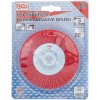 Csapos csiszoló 100 mm - Nylon műanyag piros kefe - BGS