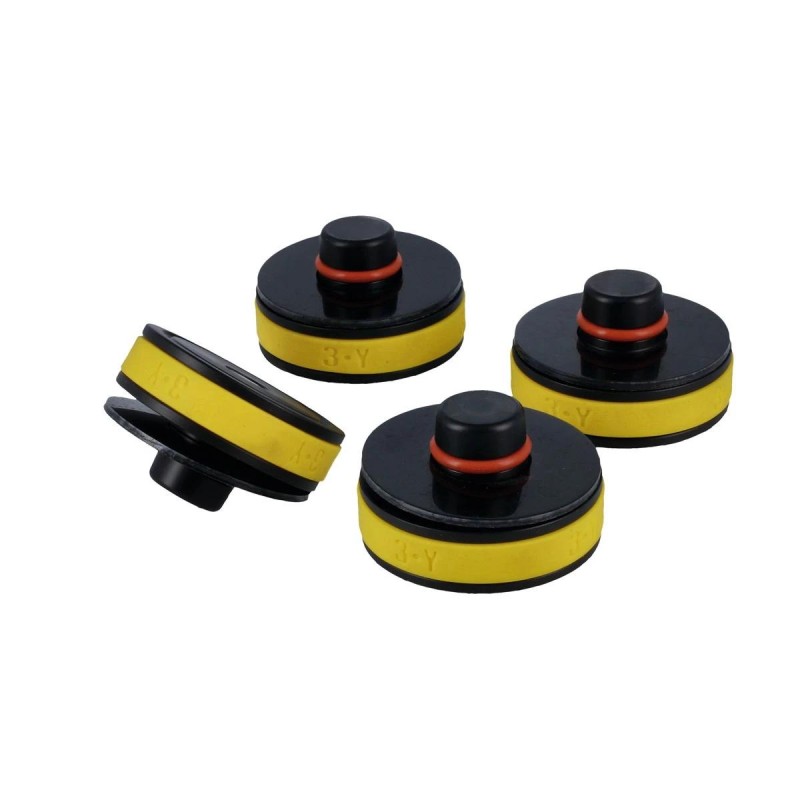 Gumipogácsa adapter - gyári emelési pontokhoz - Tesla 3/Y 4 db-os készlet Gumipogácsa adapter - gyári emelési pontokhoz - Tesla 3/Y 4 db-os készlet