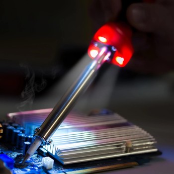 Forrasztópáka  60 W-os 230 V-os, LED világítással