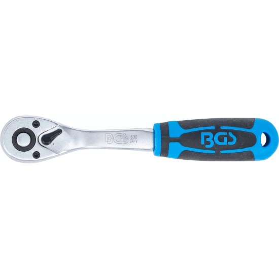 Crowa racsnis kulcs 1/4'' 90 fogú, irányváltós - BGS