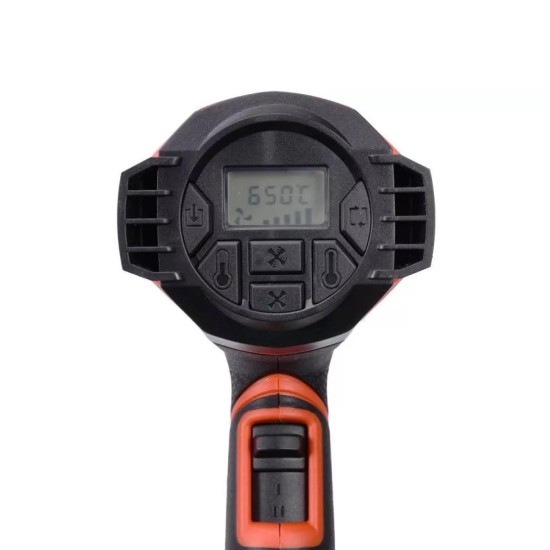 Hőlégfúvó digitális, 2 fokozat 1600W, 500 l/perc, 50-650°C - Yato Hőlégfúvó digitális, 2 fokozat 1600W, 500 l/perc, 50-650°C - Yato
