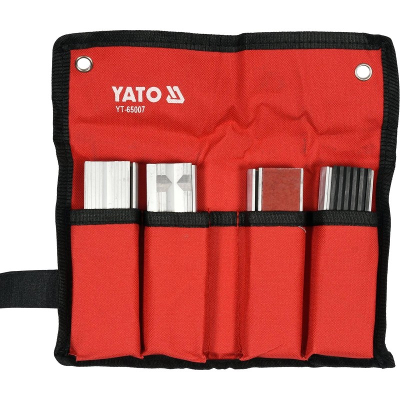 Satuhoz lágy-pofa 125 mm-es betét készlet 4 pár - mágneses kivitel -Yato