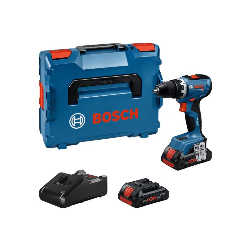 BOSCH Akkus fúrócsavarozó GSR 18V-65 L-BOXX-ban (2 x 4,0 Ah akku + töltő)