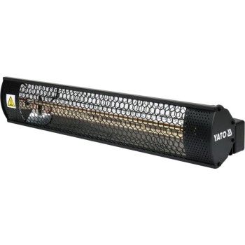 YATO infravörös hősugárzó 2000 W – fali, IP65, arany halogén