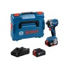 BOSCH Akkus ütvecsavarozó GDR 18V-215 L-BOXX-ban 1/4'' 215 Nm (2 x 4,0 Ah akku + gyostöltő)