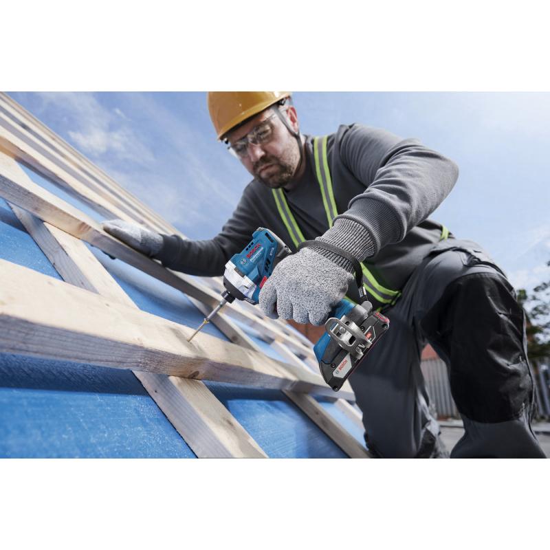 BOSCH Akkus ütvecsavarozó GDR 18V-215 L-BOXX-ban 1/4'' 215 Nm (2 x 4,0 Ah akku + gyostöltő)