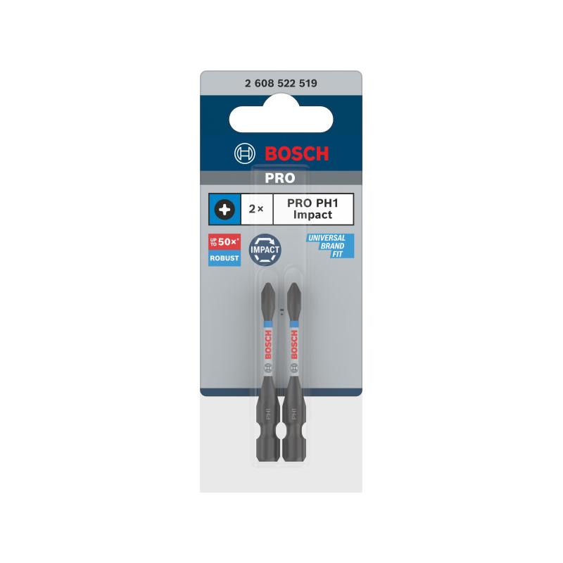 BOSCH PRO Impact bithegy PH1 x 55 mm 1/4'' (2 db)