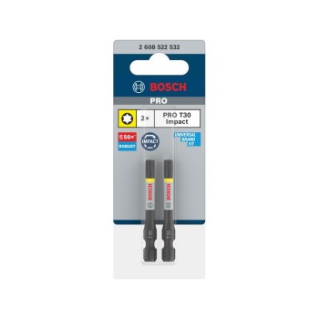 BOSCH PRO Impact bithegy T30 x 55 mm 1/4'' (2 db)