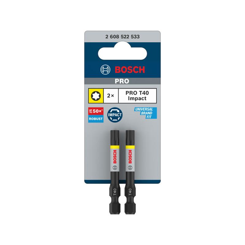 BOSCH PRO Impact bithegy T40 x 55 mm 1/4'' (2 db)