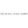 YATO L-alakú hajtókar 3/4'' 600 x 100 mm CrV YATO L-alakú hajtókar 3/4'' 600 x 100 mm CrV