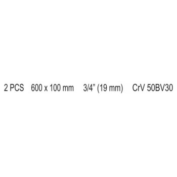 YATO L-alakú hajtókar 3/4'' 600 x 100 mm CrV