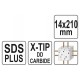 YATO Kőzetfúró 14 x 210/150 mm négyélű SDS-Plus YATO Kőzetfúró 14 x 210/150 mm négyélű SDS-Plus