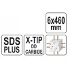 YATO Kőzetfúró 6 x 460/375 mm négyélű SDS-Plus