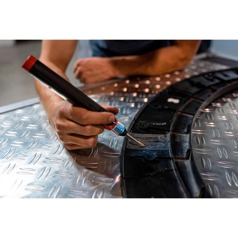 Műanyag hegesztő és műanyag elem tűzőgép készlet 2in1 -akkus - Hubitools (HU31031)