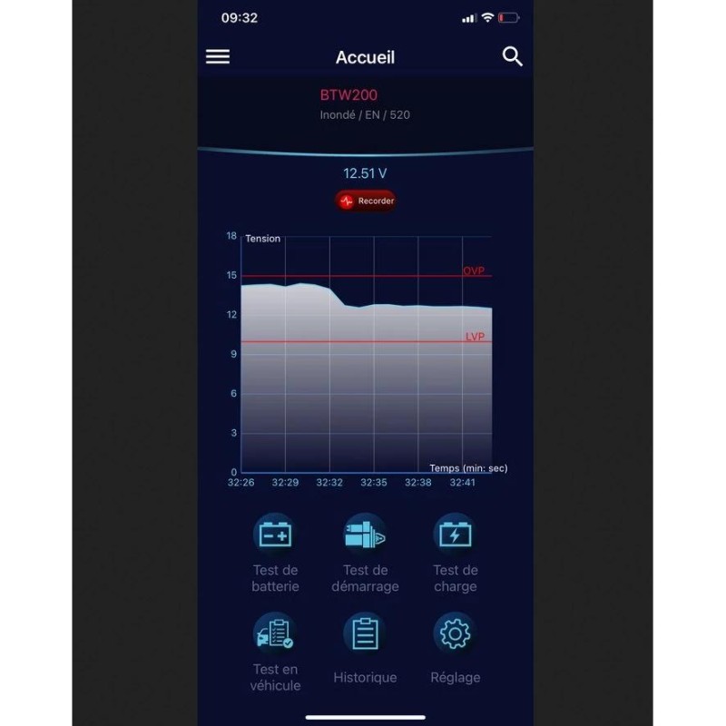 Akkumulátor teszter Bluetooth Élő figyelő dinamikus teszt 0-36V (HU34045) Akkumulátor teszter Bluetooth Élő figyelő dinamikus teszt 0-36V (HU34045)