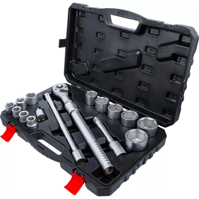 Dugókulcs készlet 3/4'' 6 lap 19-50 mm 16 db-os teleszkópos (BGS-71024) 