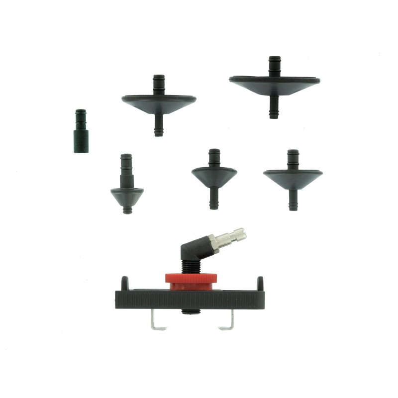 Féklégtelenítő adapter készlet UNIVERZÁLIS -fékolaj tartályhoz- Hubitools