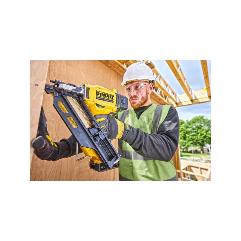 DEWALT Akkus szerkezetépítő szögbelövő 33° 18 V (akku és töltő nélkül)