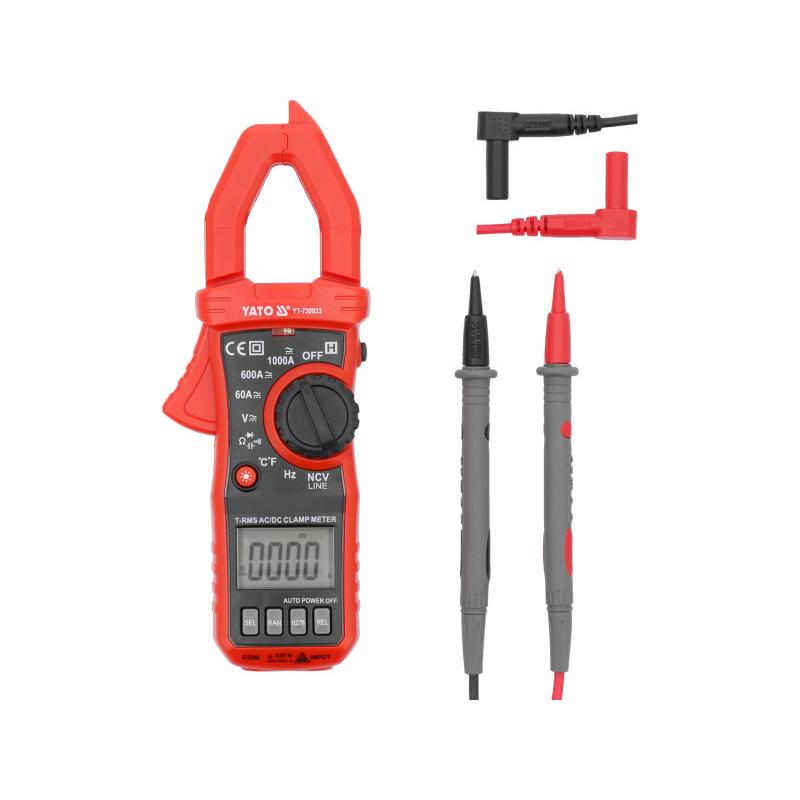 YATO YT-730933 Digitális Lakatfogó – TRUE RMS, AC/DC, 10mA-1000A YATO YT-730933 Digitális Lakatfogó – TRUE RMS, AC/DC, 10mA-1000A