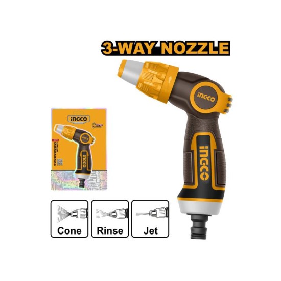 INGCO HWSG6031 állítható sugarú fémbetétes öntözőpisztoly INGCO HWSG6031 állítható sugarú fémbetétes öntözőpisztoly