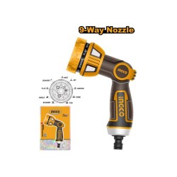 INGCO HWSG6091 9 funkciós fémbetétes öntözőpisztoly INGCO HWSG6091 9 funkciós fémbetétes öntözőpisztoly