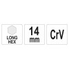 YATO YT-05444 14 mm-es hosszú imbuszkulcs CrV acélból YATO YT-05444 14 mm-es hosszú imbuszkulcs CrV acélból