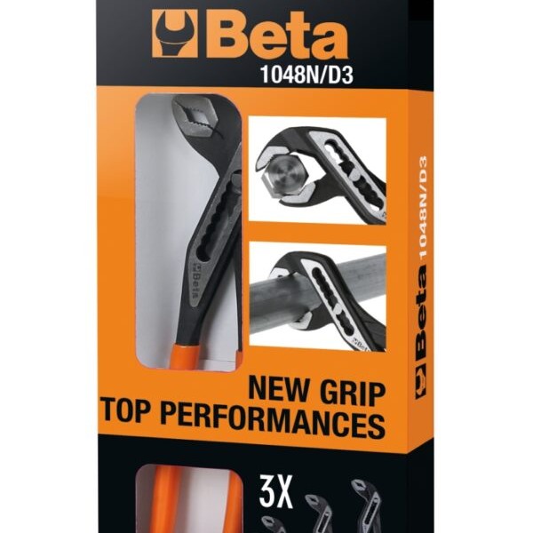 Beta 1048N/D3 vízpumpafogó készlet 3 db-os, foszfátozott fej, 175–300 mm