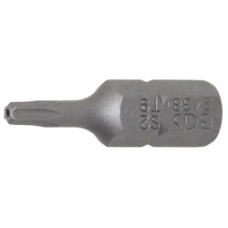 Behajtófej , Külső hatszögletű 6,3 mm (1/4') , T-profil (Torx) T9 furattal (BGS-2438) Behajtófej , Külső hatszögletű 6,3 mm (1/4') , T-profil (Torx) T9 furattal (BGS-2438)