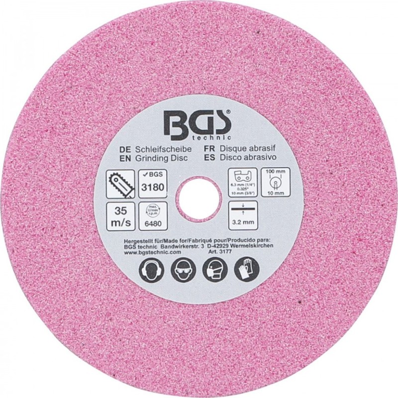 Csiszolókorong , a BGS 3180-hez , 100 x 3,2 x 10 mm (BGS-3177)