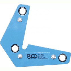 Mágneses szögbeállító , L-alakú , 9 kg (BGS-9683) Mágneses szögbeállító , L-alakú , 9 kg (BGS-9683)