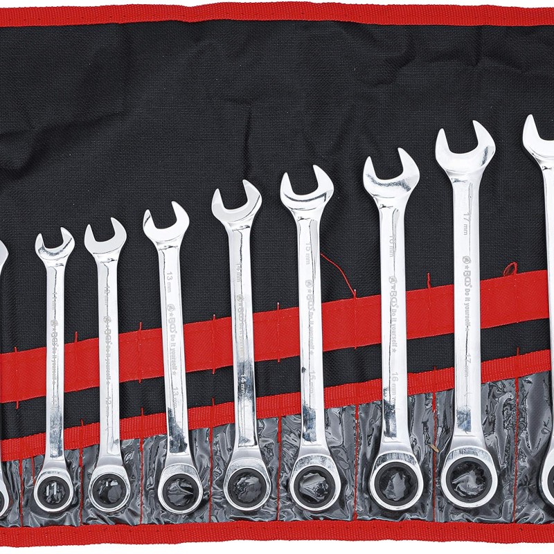 BGS technic BGS‑30001 racsnis csillag‑villás kulcs készlet 12 db, 8–19 mm