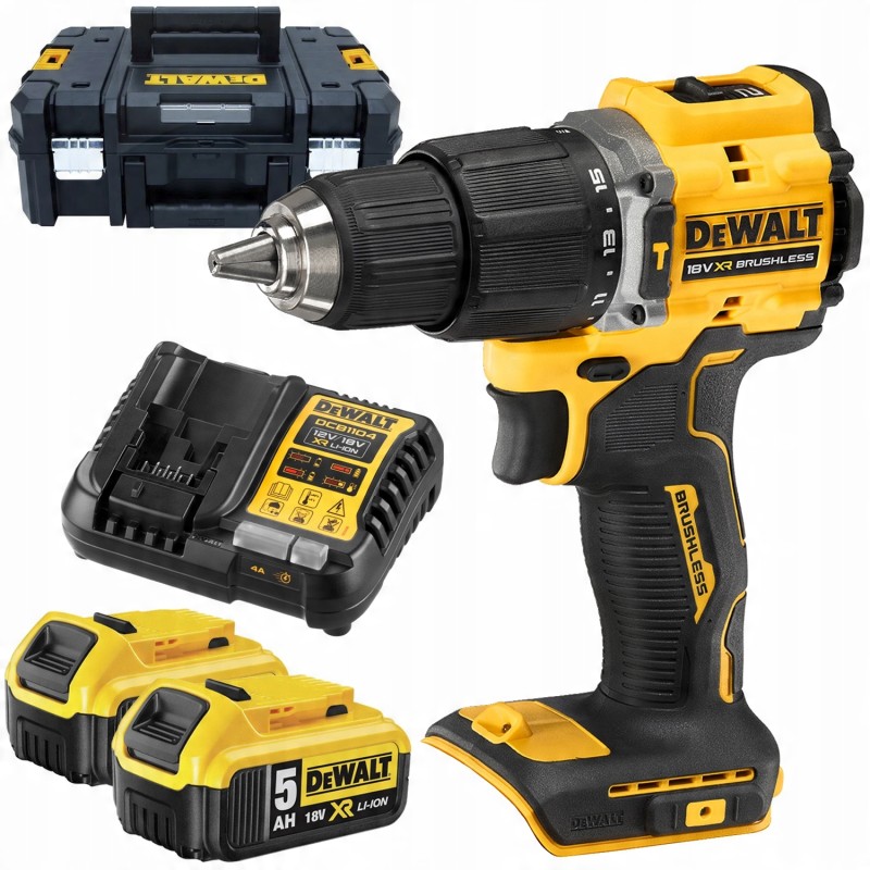 DeWALT DCD100YP2T-QW 18 V XR kefementes ütvefúró‑csavarozó 68 Nm, 2×5 Ah (100 ÉVES KIADÁS)