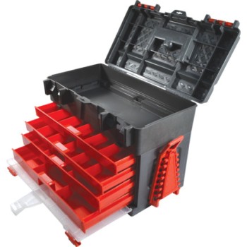 Kennedy KEN5931500K műanyag szerszámos láda – 4 fiókos, lakattal zárható