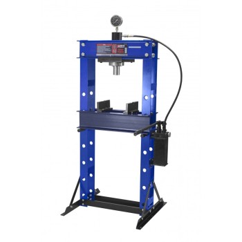 Hidraulikus műhelyprés 30t nyomásmérővel (T61230) Hidraulikus műhelyprés 30t nyomásmérővel (T61230)