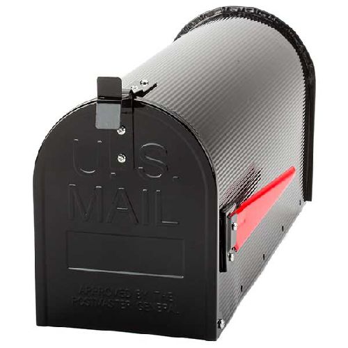 Postaláda - Amerikai, horganyzott postaláda -fekete (US-Mail-AL-Black)