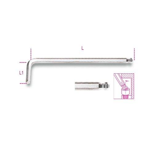 96BPC 6 Hajlított gömbfejű imbuszkulcs, krómozott 96BPC 6 Hajlított gömbfejű imbuszkulcs, krómozott