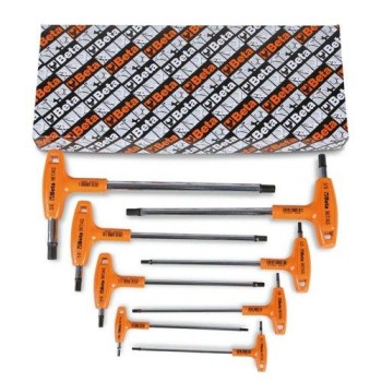 96T/AS8 8 darabos hatlapfejű hajlított külső kulcs markolattal 