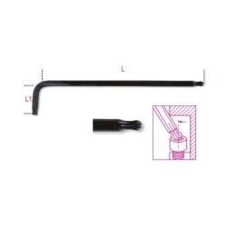 97BTXL Hajlított bitkulcs egyik vége gömbölyű, hosszú kivitel Torx® csavarokhoz 97BTXL Hajlított bitkulcs egyik vége gömbölyű, hosszú kivitel Torx® csavarokhoz