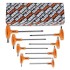 97TTX/S 8 darabos hajlított csavarhúzó készlet markolattal Torx® csavarokhoz  97TTX/S 8 darabos hajlított csavarhúzó készlet markolattal Torx® csavarokhoz