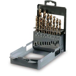 416/SP19 19 részes csigafúrószerszám készlet különleges csiszolással, dupla kúpos fejjel, HSS 416/SP19 19 részes csigafúrószerszám készlet különleges csiszolással, dupla kúpos fejjel, HSS
