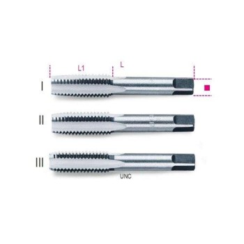 430ASC 9/16 Kézi menetfúró, UNC menet, krómacélból 430ASC 9/16 Kézi menetfúró, UNC menet, krómacélból