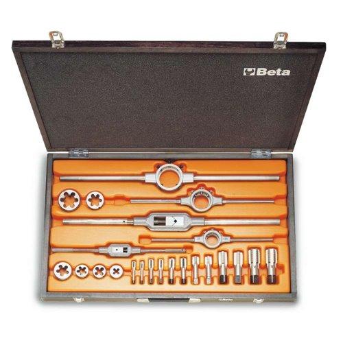 446ASG/C23 Krómacél menetfúró és menetmetsző készlet, hengeres gázmenet