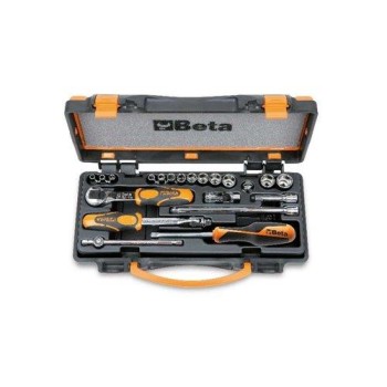 900/C13-8 13 hatlapú dugókulcs és 8 tartozék, fémdobozban