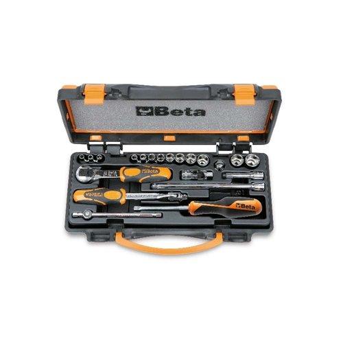 900/C13-8 13 hatlapú dugókulcs és 8 tartozék, fémdobozban