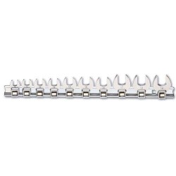 910CF/SB10 10 részes villás dugókulcs szerszám készlet (910F cikk) tartón 910CF/SB10 10 részes villás dugókulcs szerszám készlet (910F cikk) tartón