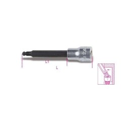 910BP hatlapfejű külső dugókulcs gömbölyű véggel 3/8'' belső négyszöggel krómozott - barnított betéte  910BP hatlapfejű külső dugókulcs gömbölyű véggel 3/8'' belső négyszöggel krómozott - barnított betéte