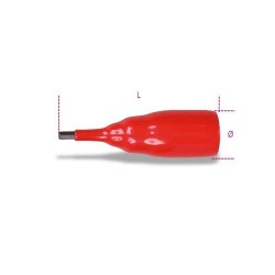 BETA 910MQ/PE8 3/8'' IMBUSZ DUGÓKulcs, Szigetelt 8 MM BETA 910MQ/PE8 3/8'' IMBUSZ DUGÓKulcs, Szigetelt 8 MM